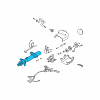 OEM 2007 GMC Sierra 2500 HD Column Asm, Steering Diagram - 88965527