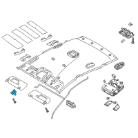 OEM 2015 Hyundai Sonata Retainer-Sunvisor Diagram - 85235-B1000-TRY
