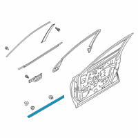 OEM 2019 Infiniti QX50 Moulding-Front Door, LH Diagram - 80871-5NA0A