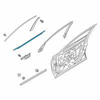 OEM Infiniti QX50 Moulding Assy-Front Door Outside, RH Diagram - 80820-5NA0A