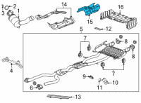 OEM Cadillac CT5 Heat Shield Diagram - 84454490