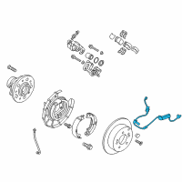 OEM 2015 Kia Sportage Sensor Assembly-Abs Rear Wheel Diagram - 956802S300
