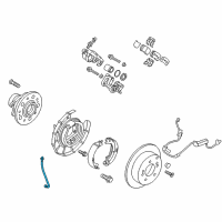 OEM 2016 Kia Sportage Rear Wheel Hose Right Diagram - 587382S100