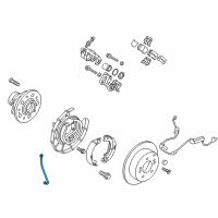 OEM 2012 Hyundai Tucson Hose-Brake Rear, LH Diagram - 58737-2S100