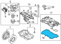 OEM Hyundai Tucson Gasket-Rocker Cover Diagram - 22441-2M810