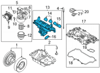 OEM Hyundai Santa Fe Manifold Assembly-Intake Diagram - 28310-2MHA0