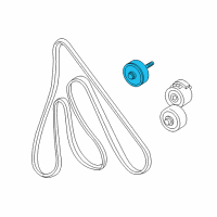 OEM 2006 Ford Freestar Serpentine Belt Drive Kit Diagram - 2F2Z6C348BA