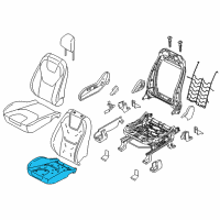 OEM 2019 Ford Edge Seat Cushion Pad Diagram - KT4Z-58632A22-D