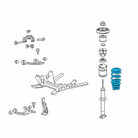 OEM 2010 Cadillac CTS Front Spring Diagram - 25849155