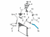 OEM Lexus NX350 HOSE, INTERCOOLER CO Diagram - 16551-25020