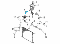 OEM 2022 Lexus NX350 HOSE, INTERCOOLER CO Diagram - 16553-25010