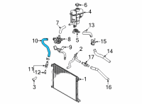 OEM 2022 Lexus NX350 HOSE, INTERCOOLER CO Diagram - 16554-25010