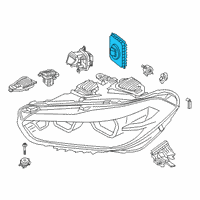 OEM 2020 BMW X2 CONTROL UNIT FOR FRONT LIGHT Diagram - 63-11-7-429-125