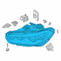 OEM 2021 BMW X2 Left Headlight Diagram - 63-11-7-489-233