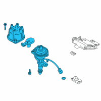 OEM 1999 Nissan Frontier REMAN Distributor Assembly Diagram - 22100-1W601RE