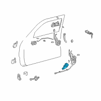 OEM 2000 Toyota 4Runner Actuator Diagram - 69110-35050