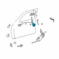 OEM Toyota 4Runner Lock Assembly Diagram - 69320-35510