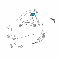 OEM 1999 Toyota 4Runner Handle, Outside Diagram - 69210-35100-B1