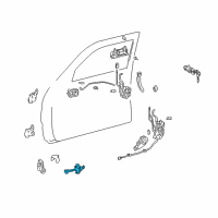 OEM Toyota 4Runner Door Check Diagram - 68610-35010