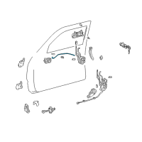 OEM 1997 Toyota 4Runner Lock Rod Diagram - 69712-35040