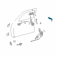 OEM 2002 Toyota 4Runner Cylinder & Keys Diagram - 69052-35150