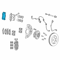 OEM Dodge Durango DISC BRAKE CALIPER Diagram - 68532198AA