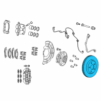 OEM 2020 Jeep Grand Cherokee Brake Rotor Diagram - 68240046AB