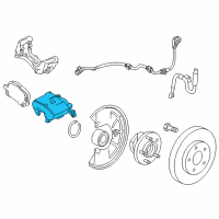 OEM Chevrolet Trax Caliper Diagram - 13588973