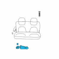 OEM 2009 Dodge Grand Caravan CUPHOLDER-Delete Diagram - 68064758AB