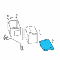 OEM 2017 Infiniti Q50 Bracket-Battery Diagram - 64866-4GF5A