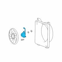 OEM Hyundai XG350 Motor-Condensor Cooling Fan Diagram - 97786-39120