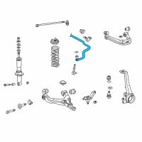 OEM 2002 Toyota 4Runner Stabilizer Bar Diagram - 48811-35400