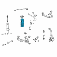 OEM 1998 Toyota 4Runner Coil Spring Diagram - 48131-35240