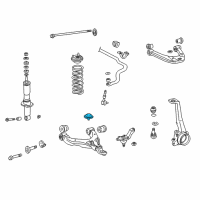 OEM Toyota 4Runner Bumper Sub-Assembly, Front Diagram - 48305-35050