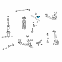 OEM 2001 Toyota 4Runner Stabilizer Bar Clamp Diagram - 48824-35150