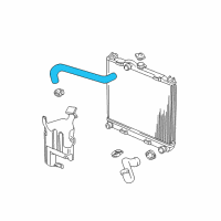 OEM 2000 Dodge Dakota Hose-Radiator Inlet Diagram - 52029191AC