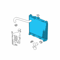 OEM 1997 Dodge Dakota Radiator Diagram - 52029145AC
