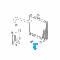 OEM 2000 Dodge Dakota Hose Radiator Outlet Diagram - 52029192AC