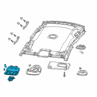 OEM 2017 Chrysler 200 Console-Overhead Diagram - 1WK311L2AH