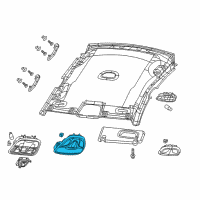 OEM 2015 Chrysler 200 Console-Overhead Diagram - 1WH461L2AA