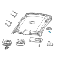 OEM 2015 Chrysler 200 Bulb Diagram - 68165979AA