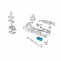 OEM 2008 Chrysler Sebring CUPHOLDER Diagram - 1CQ321X9AE