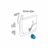 OEM 2005 Dodge Durango Handle-Inside Release Diagram - 5JD441DHAD