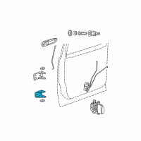 OEM 2003 Dodge Durango Door Hinge Front Lower Diagram - 55256912AD