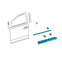 OEM 2020 Lexus RX350L MOULDING Sub-Assembly, Front Diagram - 75071-48100