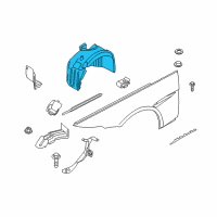 OEM 2010 BMW M6 Cover, Wheel Housing, Front Left Diagram - 51-71-7-898-205