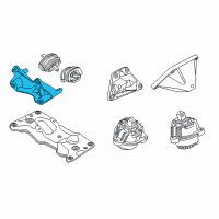 OEM 2014 BMW M6 Gran Coupe Transmission Support Bracket Diagram - 22-31-2-284-069