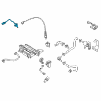 OEM 2017 Hyundai Elantra Sensor Assembly-Oxygen, Front Diagram - 39210-03AA0
