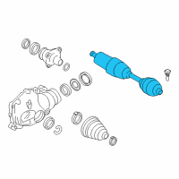 OEM BMW X4 Front Left Cv Axle Shaft Diagram - 31-60-8-643-183