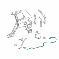 OEM 2013 Toyota Highlander Release Cable Diagram - 77035-0E020